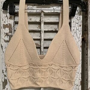 Crop Sweater Halter Top (2023-24 season)